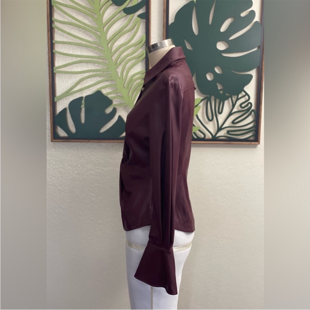 Jonathan Simkhai Louisa Vegan Leather Top Size 4 NWOT - Picture 5 of 6